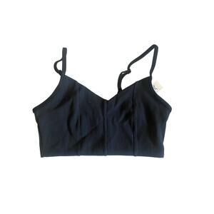 Aerie Offline Ribbed Crop Top Black NWT S